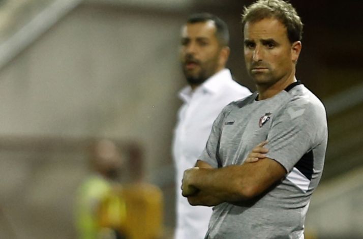 Jagoba Arrasate, ex del Numancia, dirigiendo a Osasuna. Atlético Osasuna 