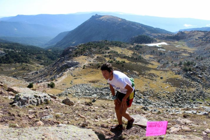 Merillas, en pleno esfuerzo este domingo. 