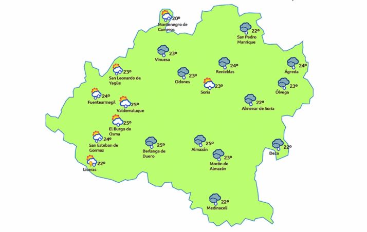 Previsión a las 16:00 h. /eltiempo.es