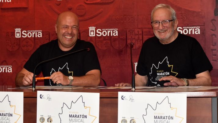 Aceña (izda.) y Bárez, este miércoles en la presentación de la jornada. /Ayto.