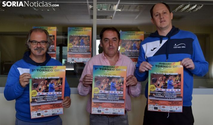 Herrero (izda.), Serrano y Molina este miércoles. /SN