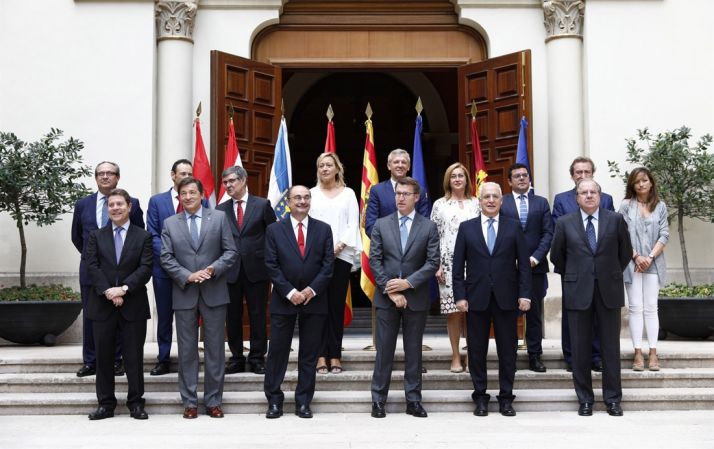 Presidentes y representantes de las regiones despobladas. /GA