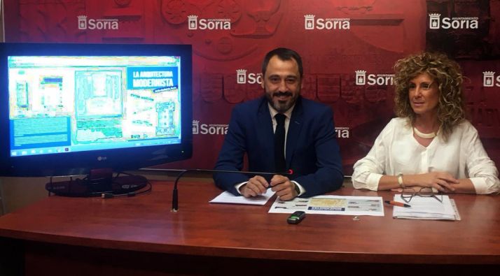 Valentina Liso y Javier Muñoz este martes. /Ayto.