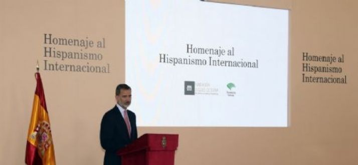 Don Felipe presidio el acto central del Homenaje al Hispanismo Internacional en Madrid. Cedida