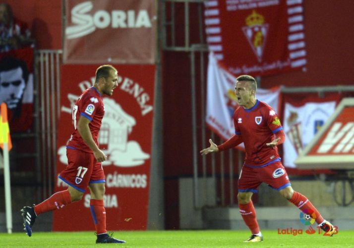 El Numancia venció con solvencia al Sporting la temporada pasada en Los Pajaritos. LaLiga