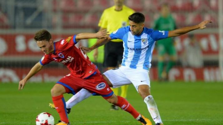 Numancia-Málaga en Los Pajaritos, durante la pasada Copa del Rey. LaLiga
