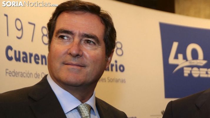 Antonio Garamendi, este viernes en la capital soriana. /SN