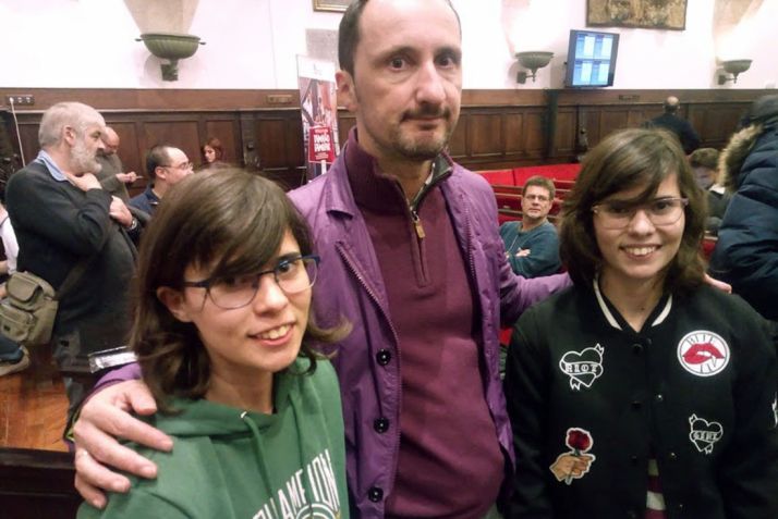 Las jóvenes ajedrecistas en Salamanca. 