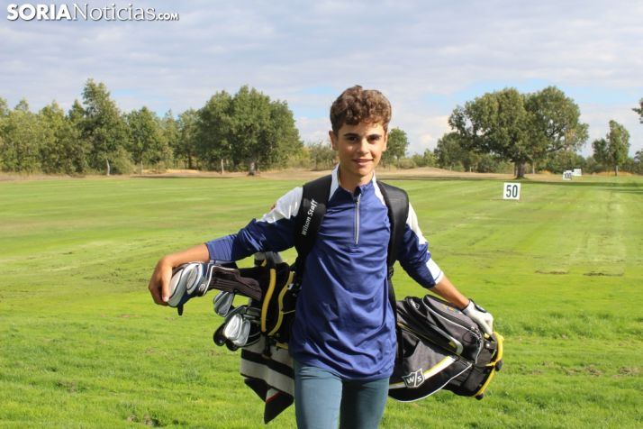 Fernando Zorzo, en el campo de golf de Pedrajas. 