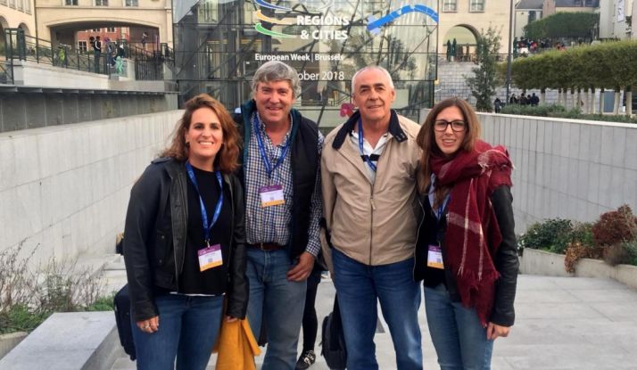 Paulino Herrero (2º izda.) con los representantes españoles. /SSPA