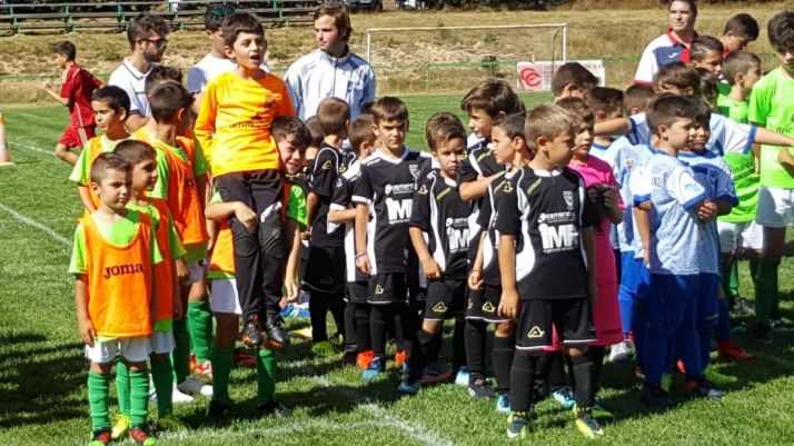 La SD Golmayo-Camaretas durante su participación en la Pinares Cup de Abejar. Pinares Cup