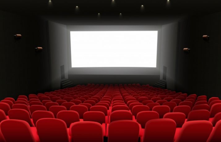 Sala de cine. Imagen de archivo 