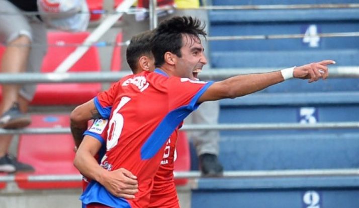 Escassi celebra el primer tanto. Foto: LFP