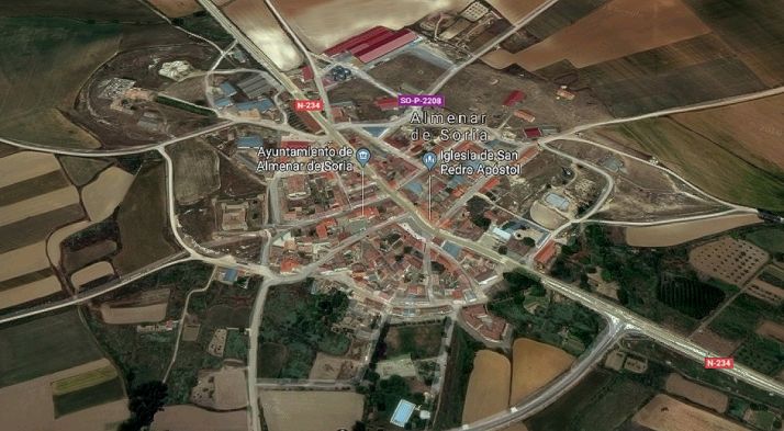 Vista aérea de GM de Almenar. /GM