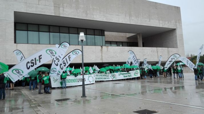 Una imagen de la concentración. 