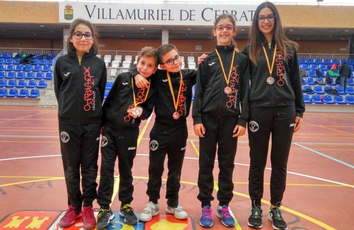 Diana García (izda.), Miguel Pérez, Hugo Sanz, Irene Gárate y Carmen Carro. /CVB