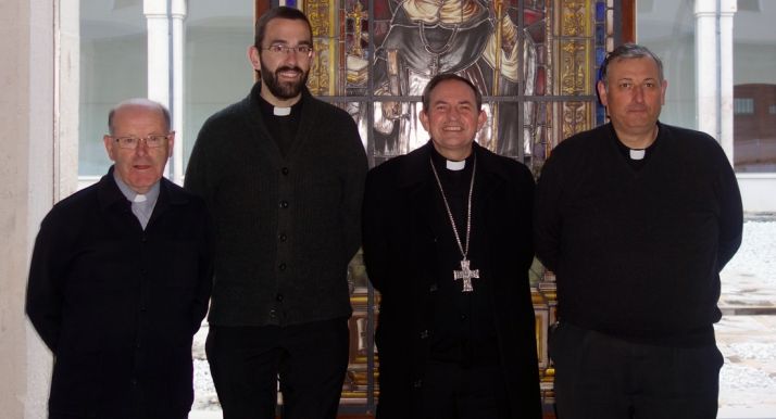 Alejandro García (izda.), Rubén Tejedor, Abilio Martínez y Jesús Florencio Hernández. /DOS