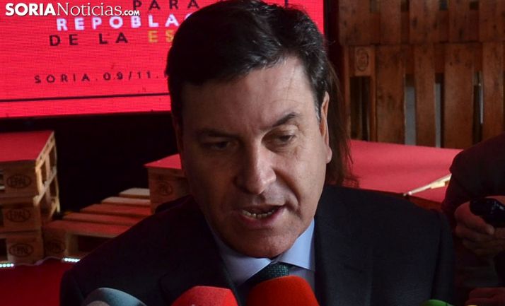 Carlos Fernández Carriedo, consejero, en una imagen del viernes pasado en Soria. /SN