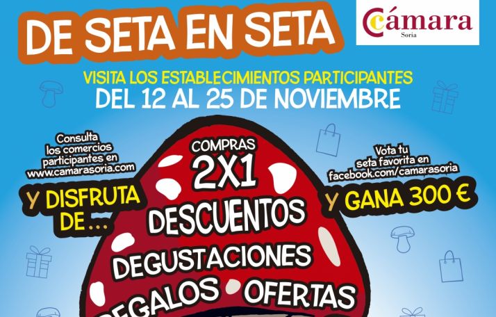 Abre la votación para el concurso de setas gigantes  en la campaña ‘Yo sí compro en Soria’