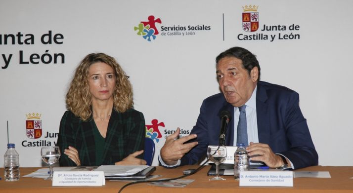 Alicia García y Antonio Mª Sáez, consejeros de Familia y de Sanidad respectivamente. /Jta.