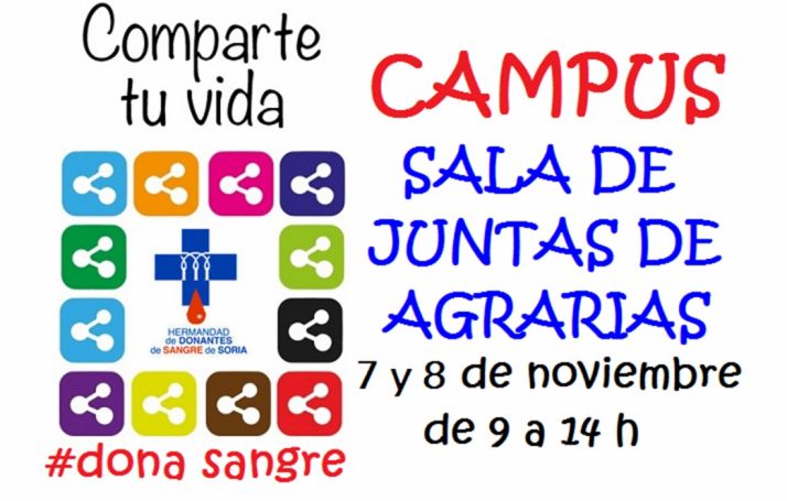 Miércoles y jueves, colecta de sangre en el Campus