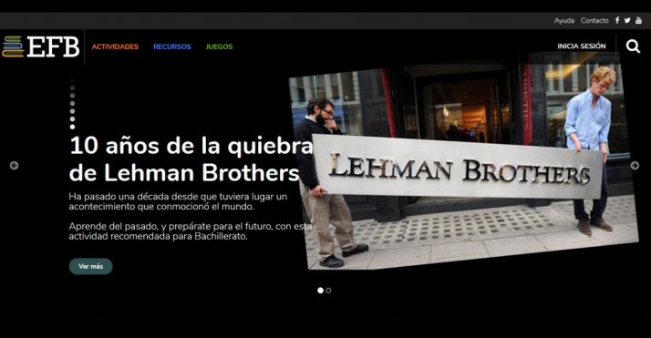 Una imagen de la plataforma educativa www.educacionfinancierabasica.com