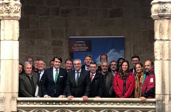 Miembros del Patronato de Guadarrama reunidos esta mañana. /Jta.