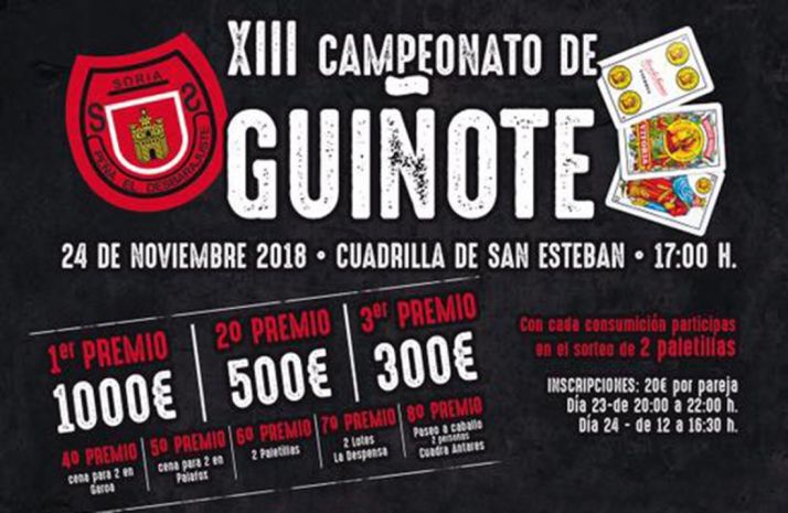 La Peña El Desbarajuste convoca su XIII Campeonato de Guiñote con 1.800 € en premios