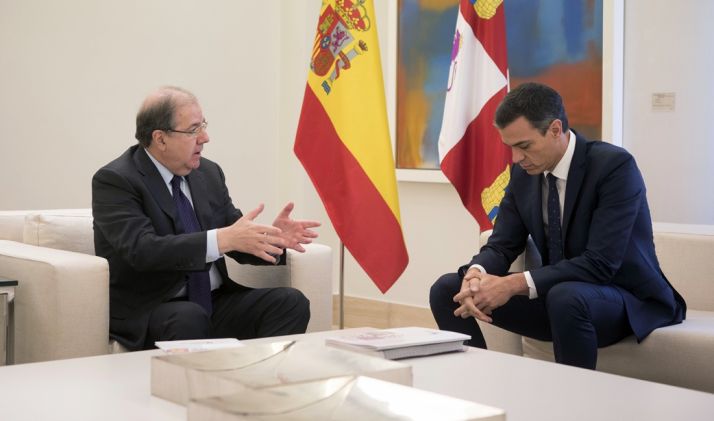 Herrera (izda.) y Sánchez este martes. 