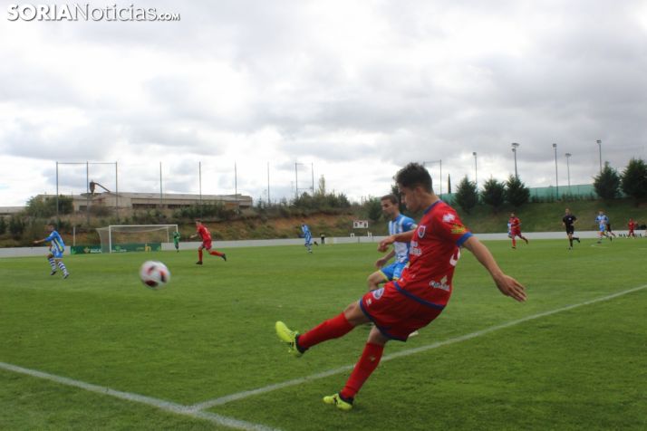 El Numancia B, ante la Arandina en la Ciudad del Fútbol. SN