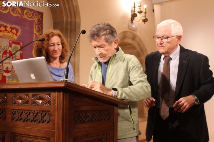Carlos Soria, en el aula magna Tirso de Molina. SN
