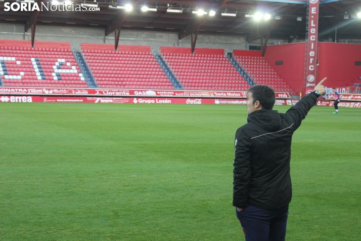 Numancia y Numancia B se enfrenan en Los Pajaritos durante un amistoso. SN 
