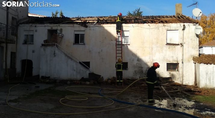 Imagen del inmueble tras el siniestro. /SN