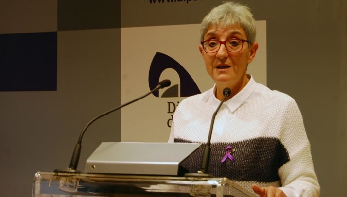 Pilar Delgado, diputada responsable de los servicios sociales de la Diputación. 