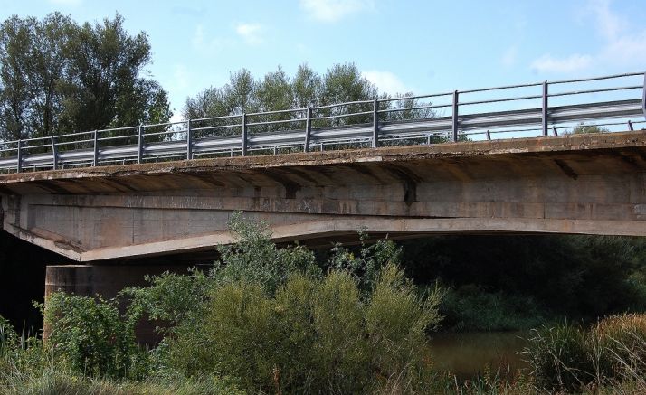 Imagen del puente objeto de las obras. 