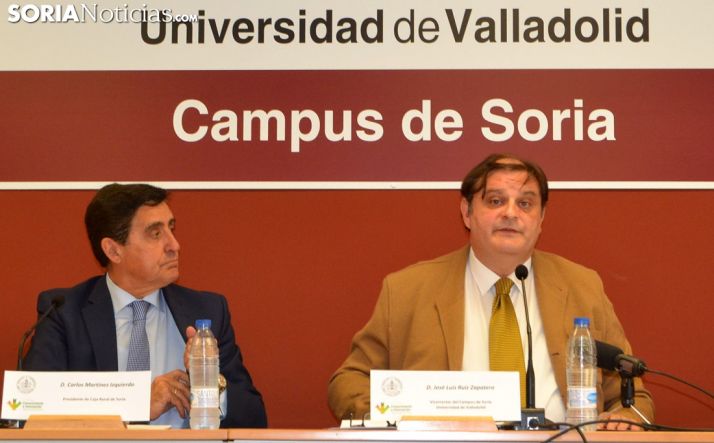 Ruiz, (dcha.) junto a Martínez este lunes. /SN