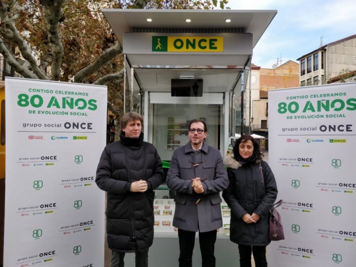 La ONCE instala en Soria su nuevo quisco más cercano, accesible y ecológico