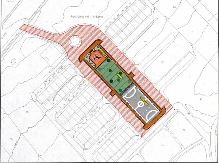 El plano con el proyecto. 