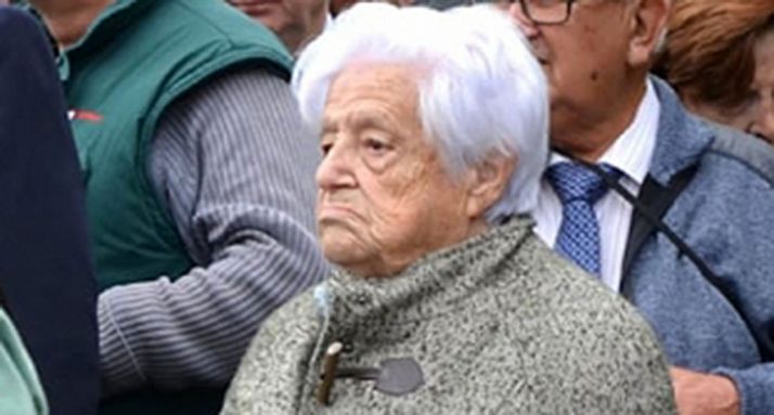 Mª Eugenia Yagüe, en un acto en San Leonardo en octubre. /SN