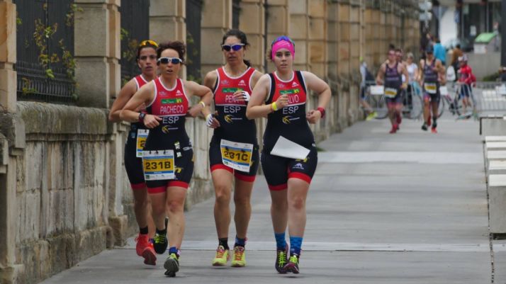 El equipo femenino de duatlón del Triatlón Soriano. Triatlón Soriano 