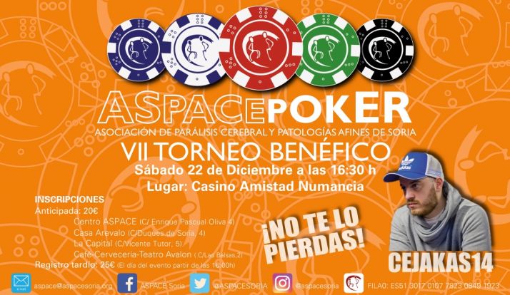 Todo preparado para el torneo benéfico de póker de ASPACE