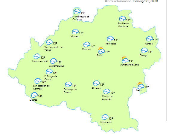 Temperaturas al alza y menos lluvias