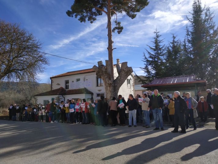 Manifestación en Villar del Río. Cedida 