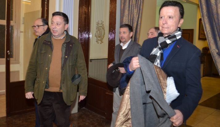 El diestro, a su llegada al Casino este miércoles. /SN