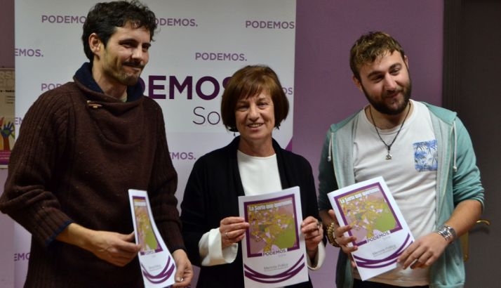 Jorge Ramiro, (izda.), Marisa Muñoz y Juan Carlos García este martes. /SN