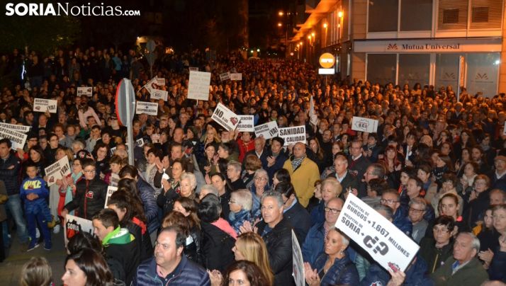 Una imagen de la multitudinaria manifestación de la plataforma a finales de octubre. /SN