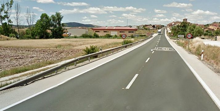 Un tramo de la N-122 entre la capital y Golmayo. /GM