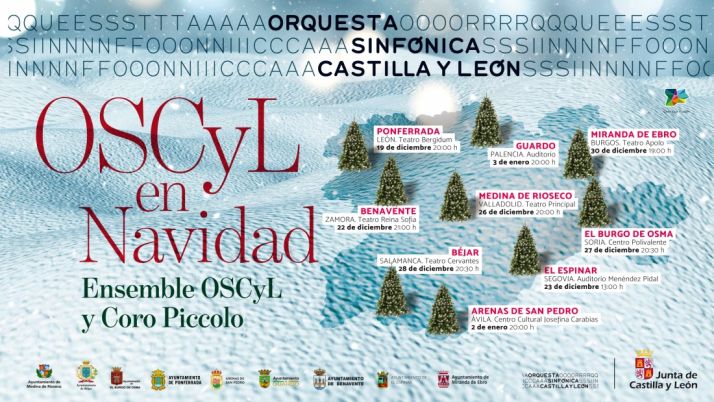 La gira ‘OSCyL en Navidad’ llega este jueves al ecuador con el concierto en el Centro Polivalente de El Burgo de Osma