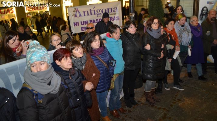 Una imagen de la concentración de este martes. /SN