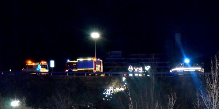 Imagen del lugar del siniestro minutos después de producirse. /GC